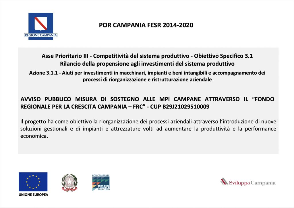 Technology advising targa POR FESR